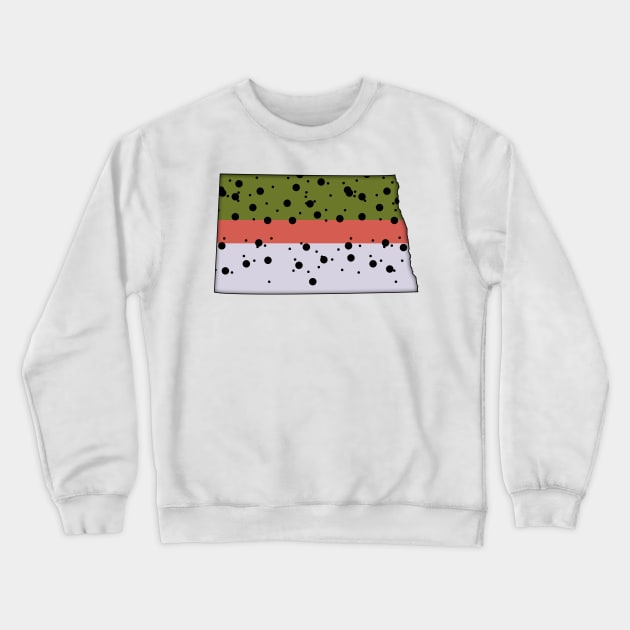 North Dakota Trout! Crewneck Sweatshirt by somekindofguru